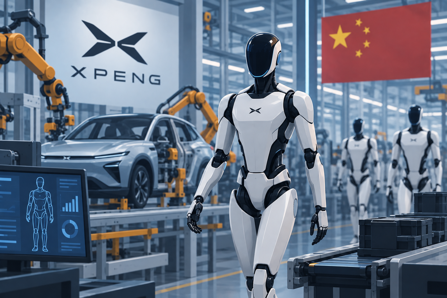 Humanoid robotok sorozatgyártására készül a kínai XPeng