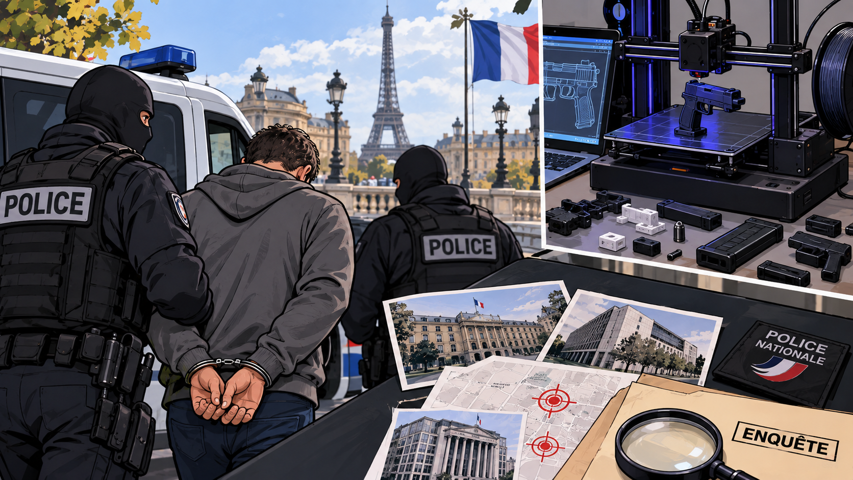 Terrorcselekmény előkészítésével vádolnak egy francia rendőrt