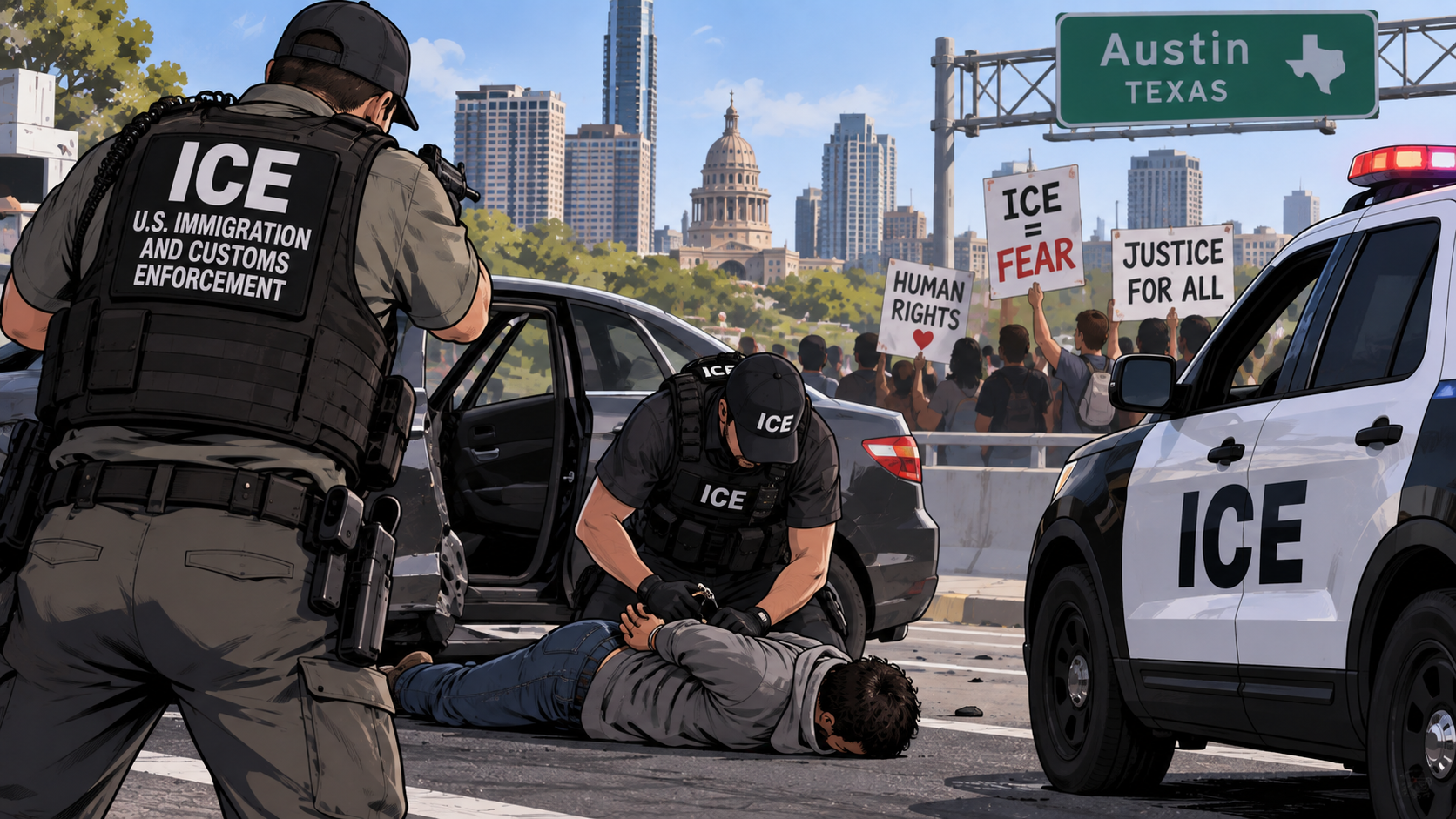 ICE-ügynök sebesített meg egy venezuelai férfit Texasban