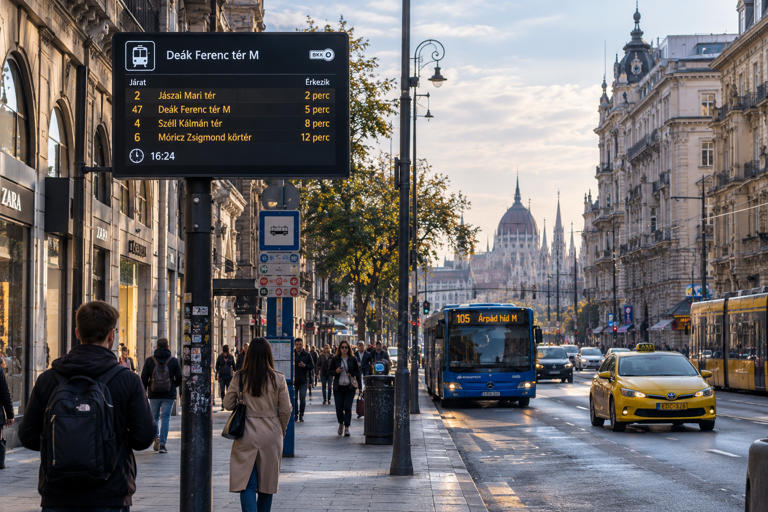 Befejeződött a digitális menetrendi táblák telepítése Budapesten